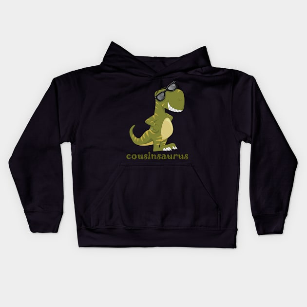 Cousinsaurus Kids Hoodie by cdclocks